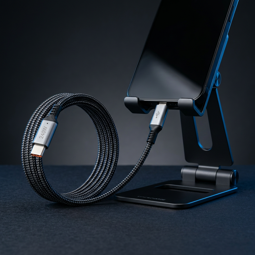 240W Cable with Folding Stand