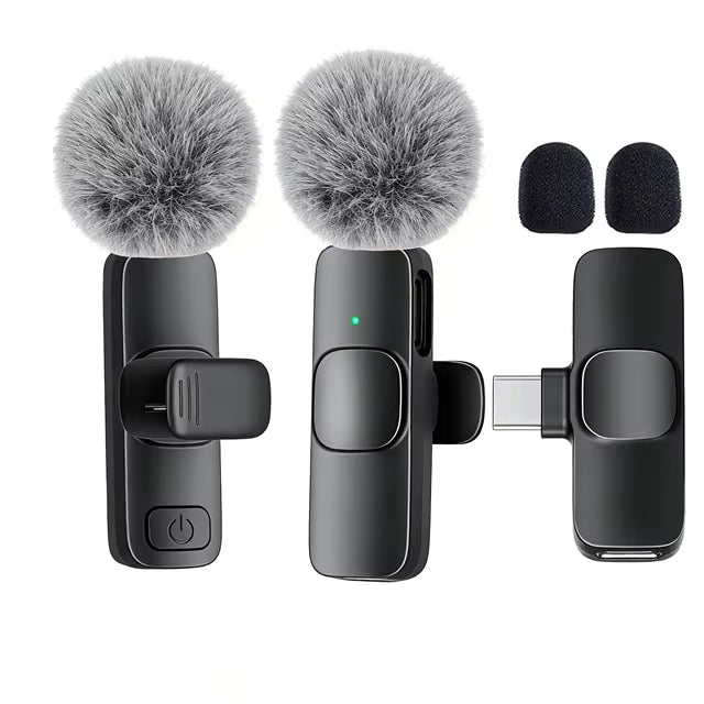 Type-C Port Professional Wireless Lavalier Microphone for Smartphones, Computers, Tablets, Plug and Play